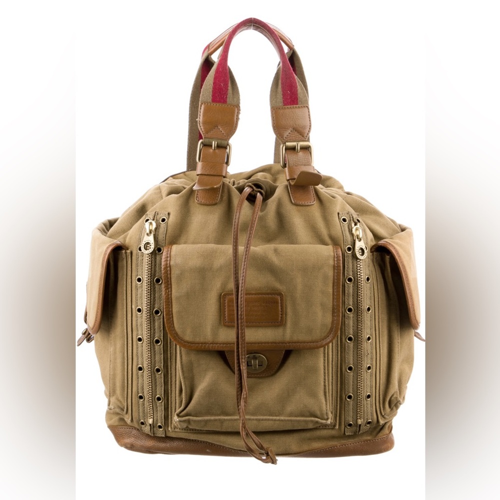Stylish Marc by Marc Jacobs Tan Canvas Tote Bag